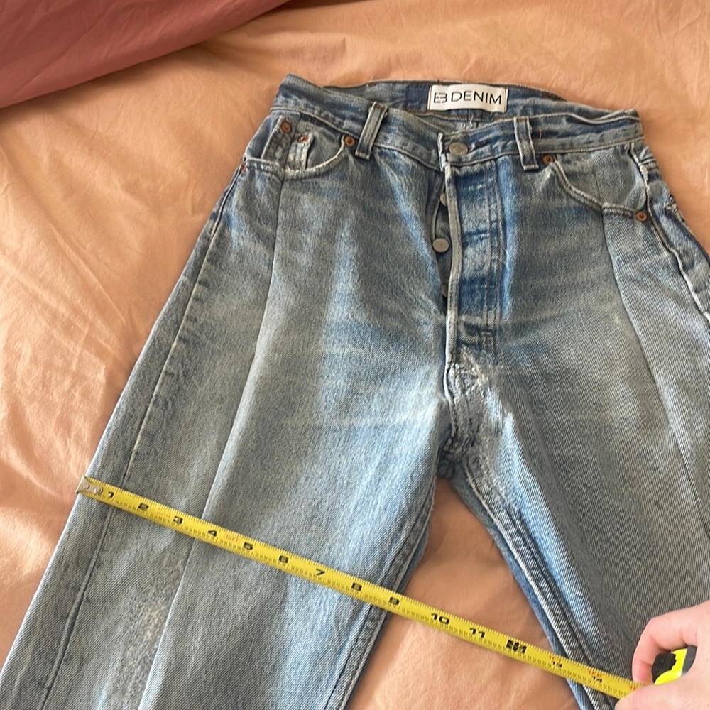 EB Denim Light Blue High-Rise Straight Jeans - Picture 6 of 8
